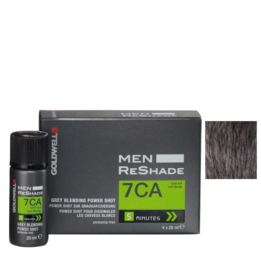 Goldwell Color Men Reshade 7CA Cenere Fredda Biondo Medio 4x20ml - tinta uomo