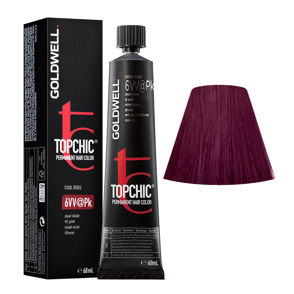 Tinta Capelli Professionale 6VV@Pk Viola Acciaio Rosa
