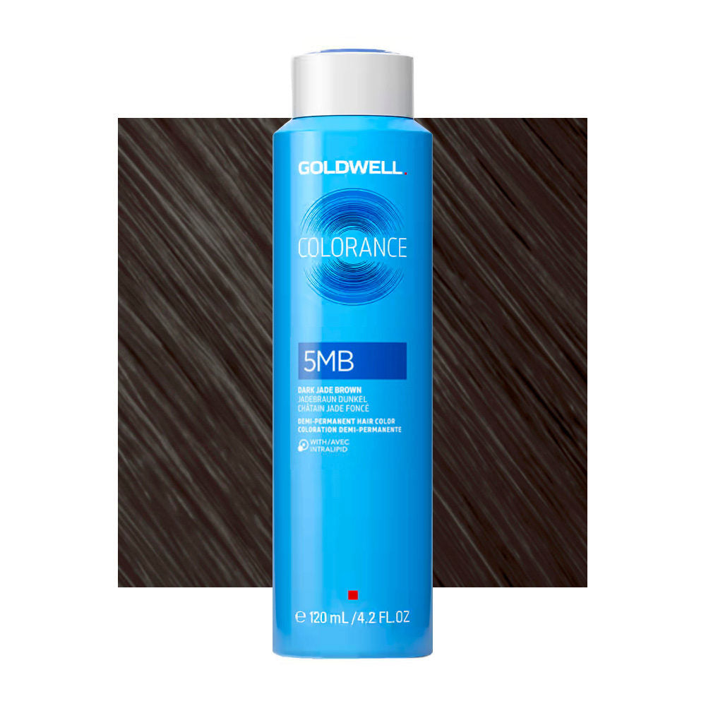 5MB Castano scuro giada Goldwell Colorance Cool browns can 120ml