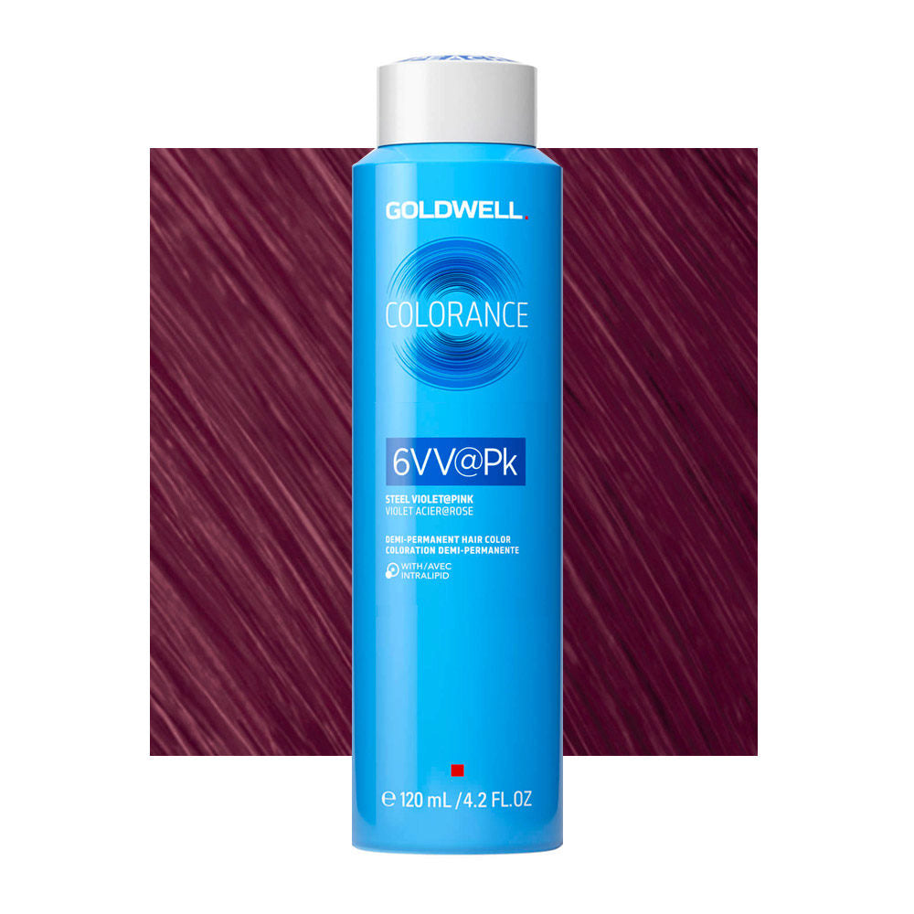 6VV@Pk Viola Acciaio Illuminato Rosa Goldwell Colorance Cool Reds Can 120ml