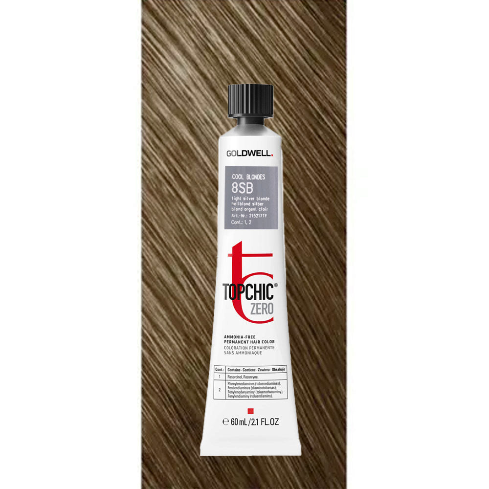 Colore Permanente Biondo 8sb Topchic Zero Cool Blondes