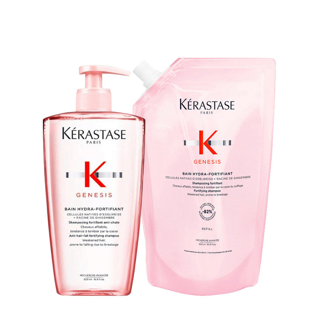 Kerastase Genesis Bain Hydra-Fortifiant Shampoo + Refill 500ml