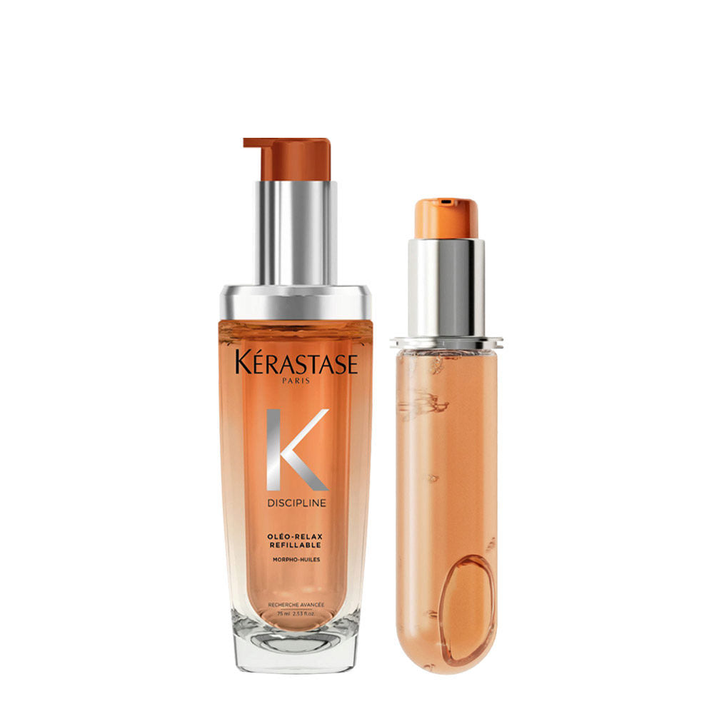 Kérastase Discipline Oléo-Relax Olio Ricaricabile Anti Crespo 75ml + Ricarica