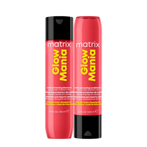 Matrix Glow Mania Set Capelli: Shampoo, Balsamo e Maschera per Luminosità