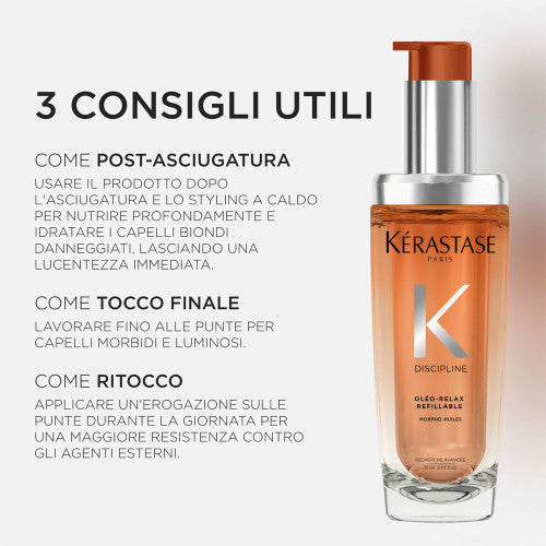 Kerastase Discipline L'Huile Oléo-Relax Refill 75ml Olio Anti Crespo