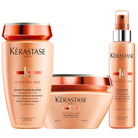 Kerastase Cura Disciplina Fluidealiste Shampoo Delicato 250ml x2 Capelli Indisciplinati