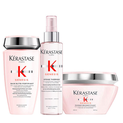 Kerastase Genesis Kit Anticaduta: Bain, Fondant, Thermique e Fiale