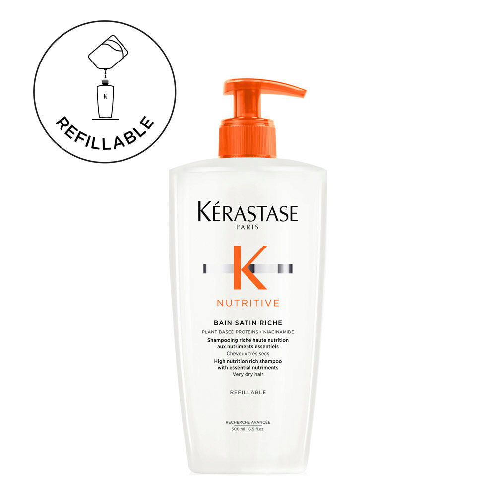 Kerastase Nutritive Bain Satin Riche 500ml - Shampoo Capelli Molto Secchi