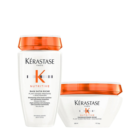 Kerastase Nutritive Kit Capelli Secchi: Shampoo Satin 2 + Maschera