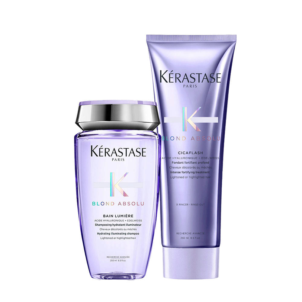 Kérastase Blond Absolu Kit Bain Lumière e Cicaflash Capelli Biondi