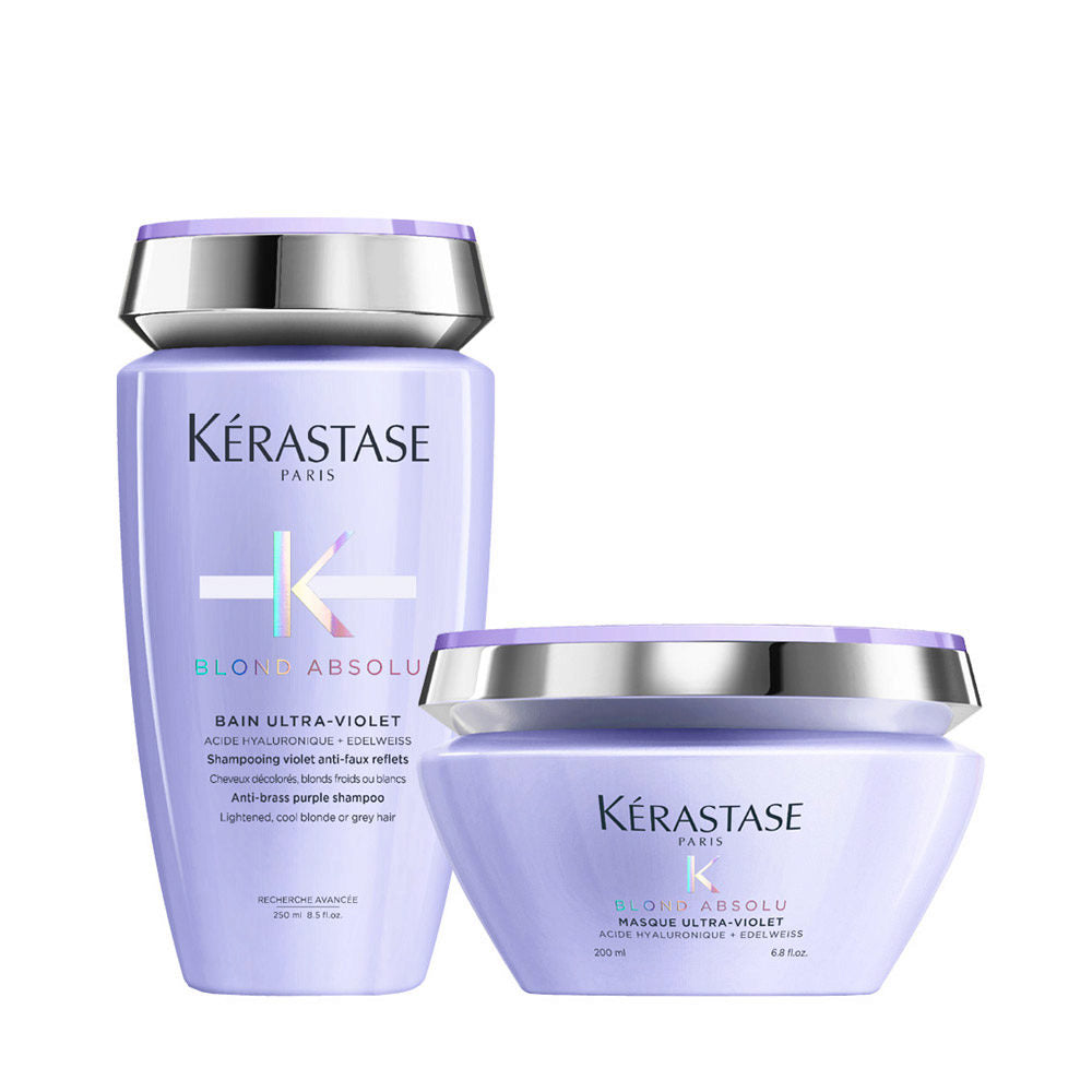 Kerastase Blond Absolu Kit: Shampoo antigiallo 250ml & Maschera 200ml