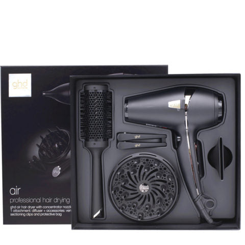 ghd Helios Asciugacapelli Professionale Nero: Asciugatura Rapida, Lucentezza Ottimale