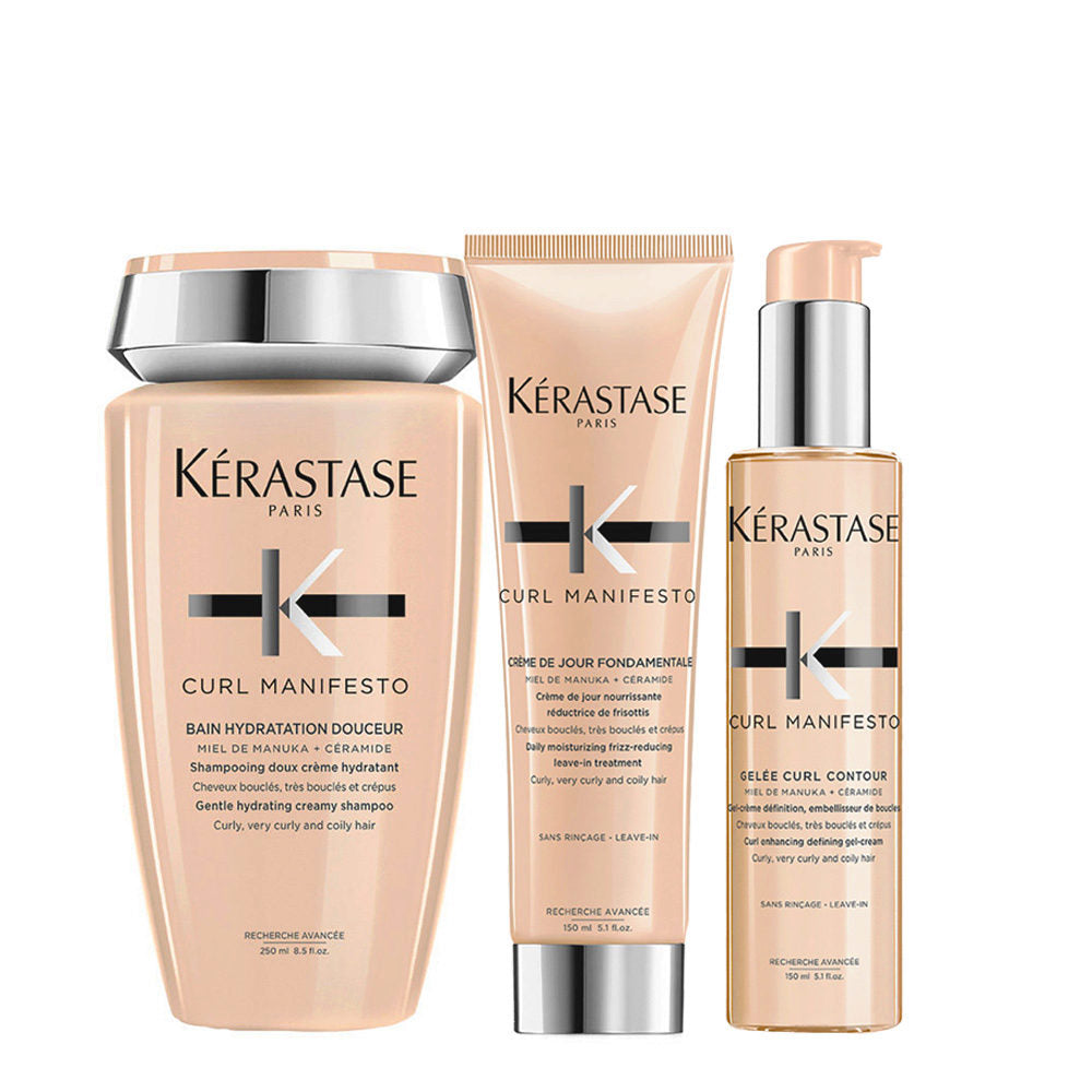 Kérastase Curl Manifesto: Shampoo, Crema e Gel per Capelli Ricci