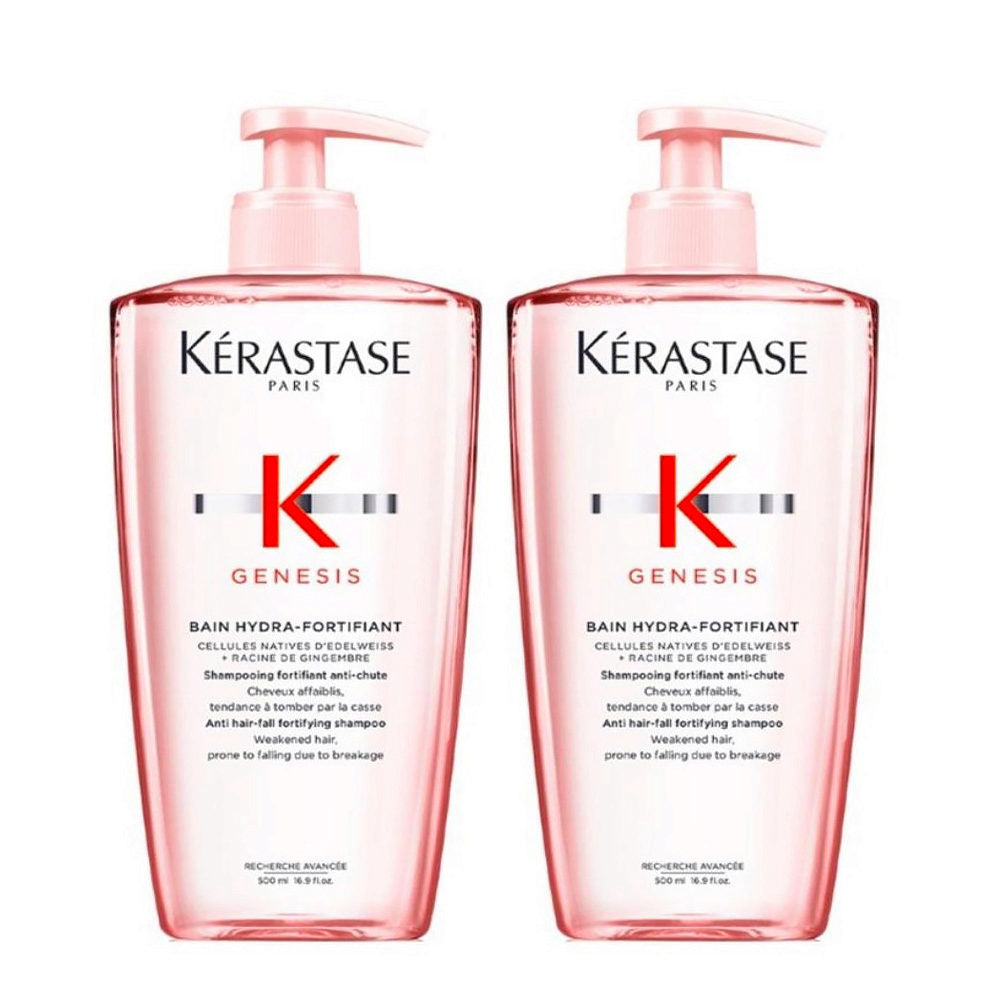 Kerastase Genesis Bain Hydra-Fortifiant Shampoo 500ml x2: Rinforza i Tuoi Capelli