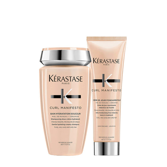Kerastase Curl Manifesto Kit: Shampoo Delicato e Crema Nutriente