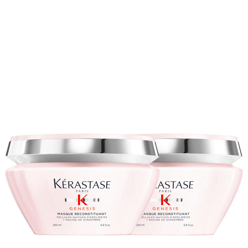 Kerastase Genesis Masque Ricostituente 200ml X2: Maschera Rinforzante Capelli Deboli