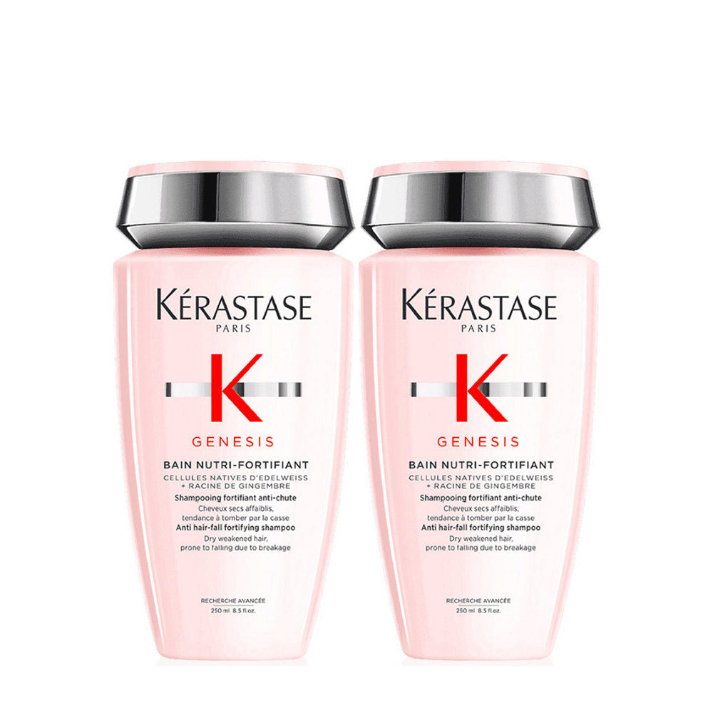 Kerastase Genesis Bain Nutri Fortifiant Shampoo Capelli Secchi 250ml x2