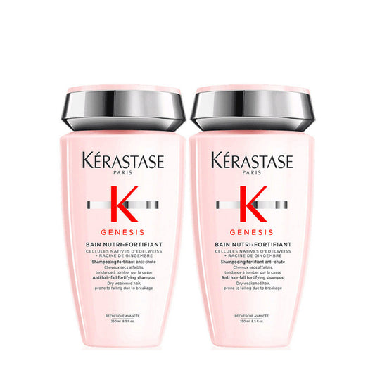 Kerastase Genesis Bain Nutri Fortifiant Shampoo Capelli Secchi 250ml x2