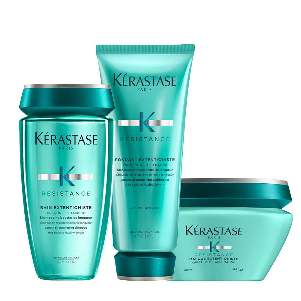 Kerastase Resistance Extentioniste Set: Shampoo, Fondant, Maschera per Capelli Lunghi
