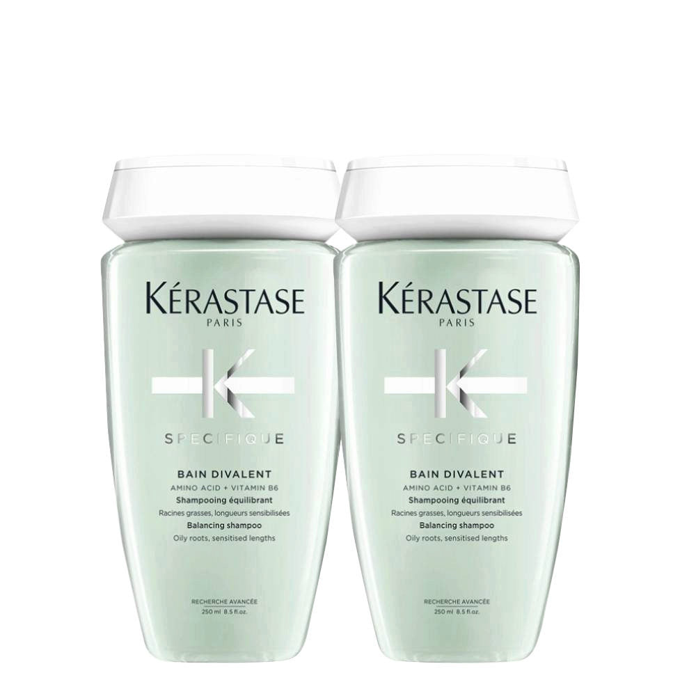 Kérastase Spécifique Bain Divalent Shampoo per Capelli Grasse 250ml x2