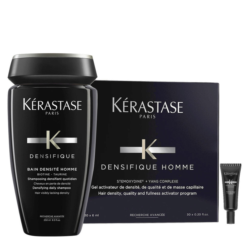 Kerastase Densifique Homme Shampoo 250ml & Fiale Capelli Diradati 30x6ml