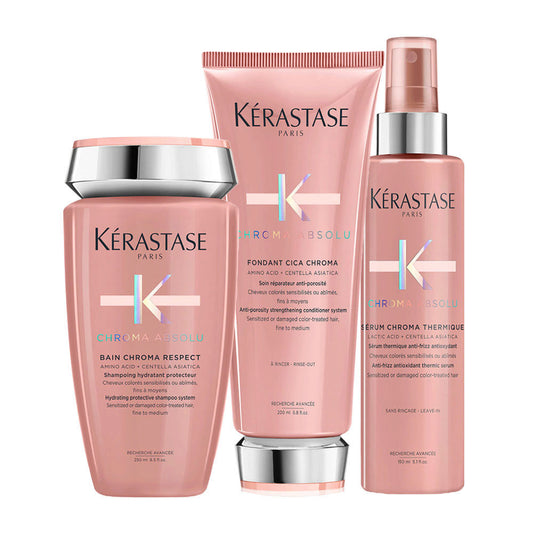 Kerastase Chroma Absolu: Shampoo, Balsamo Cica & Siero Termico Protettivo