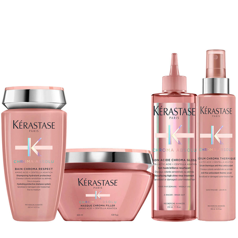 Kerastase Chroma Absolu Kit: Shampoo, Fluido, Maschera e Siero Termico