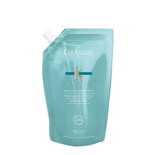Kerastase Résistance Bain Force Architecte Refill, Shampoo Ricostituente Capelli
