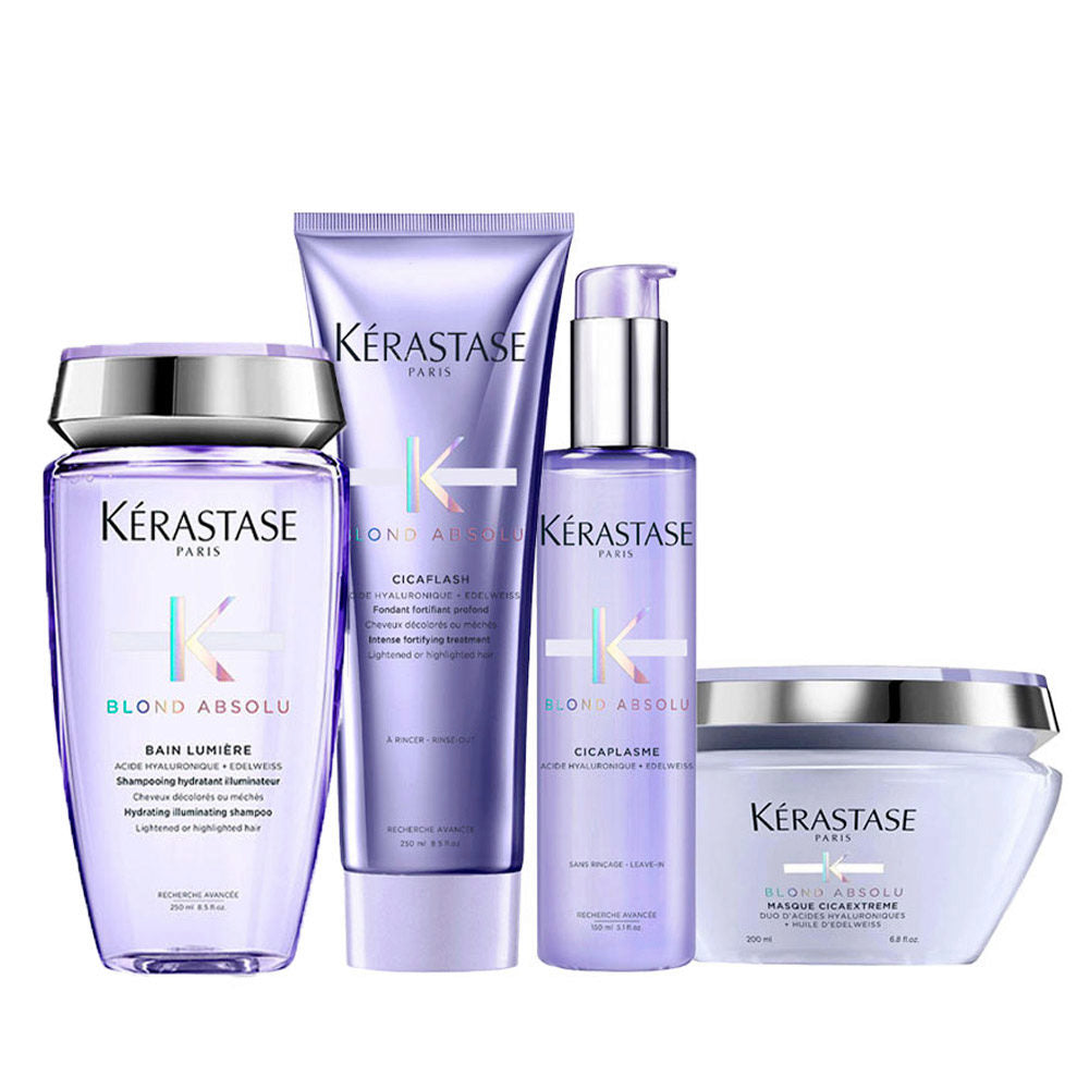 Kérastase Blond Absolu: Shampoo, Balsamo, Siero e Maschera per Capelli Biondi
