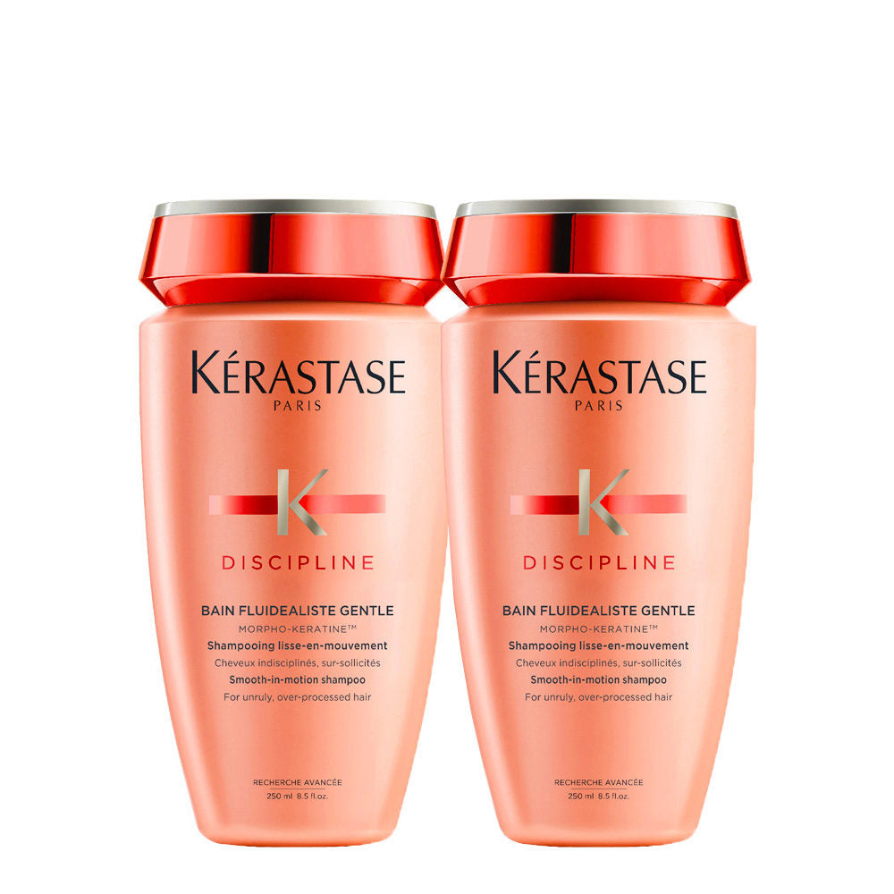 Kerastase Cura Disciplina Fluidealiste Shampoo Delicato 250ml x2 Capelli Indisciplinati
