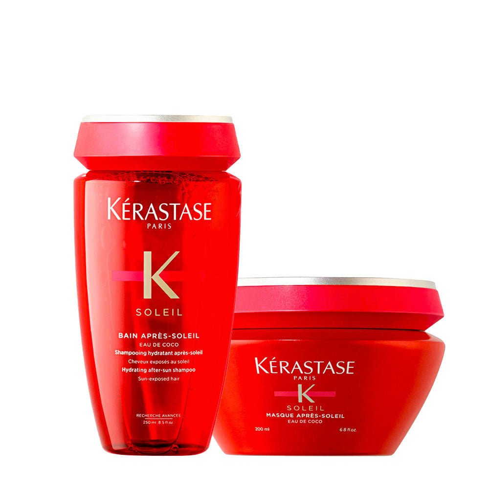 Kerastase Soleil Shampoo Apres Soleil 250ml Masque 200ml Capelli Idrati