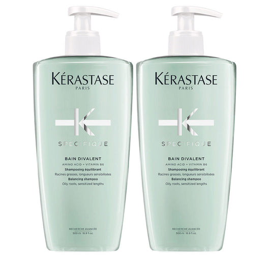 Kérastase Spécifique Bain Divalent Shampoo - Purifica Cuoio Capelluto Grasso 2x500ml