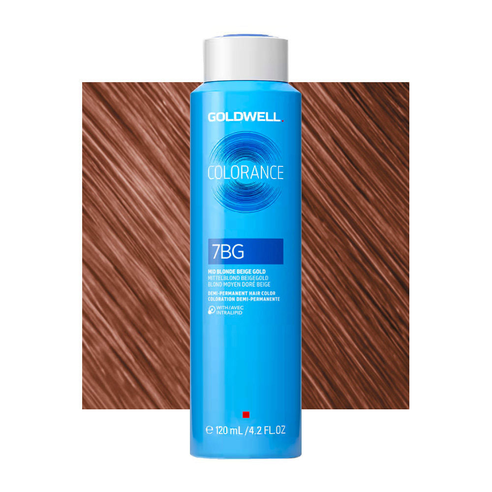 7BG Biondo medio dorato beige Goldwell Colorance Warm browns can 120ml