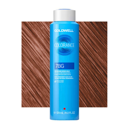 7BG Biondo medio dorato beige Goldwell Colorance Warm browns can 120ml