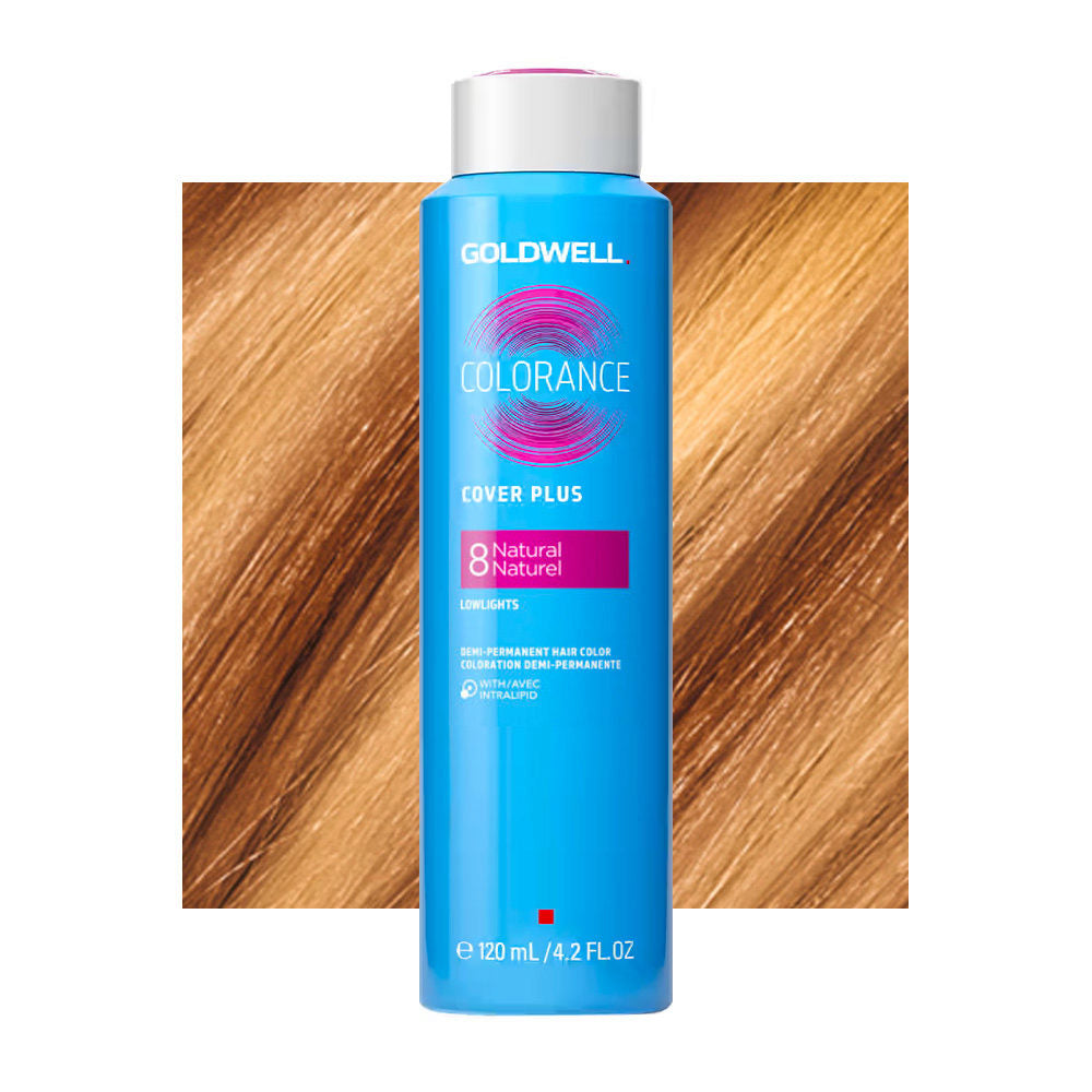 8 Natural Naturel Goldwell Colorance Cover Plus Can 120ml - biondo chiaro
