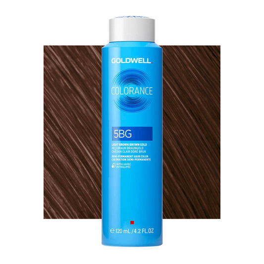 5BG Castano chiaro bruno dorato Goldwell Colorance Warm browns can 120ml