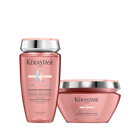 Kerastase Chroma Absolu: Bain Riche e Masque per Capelli Colorati