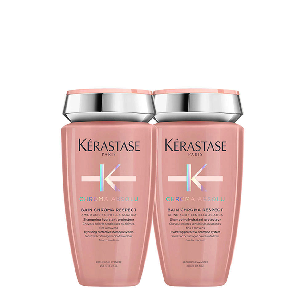 Kérastase Chroma Absolu Bain Respect Shampoo 250ml x2 - Idratazione & Protezione