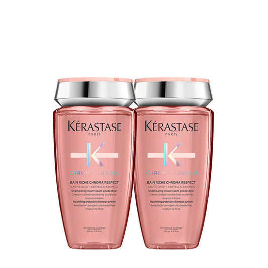 Kerastase Chroma Absolu Bain Riche Shampoo 250ml x2 Pack