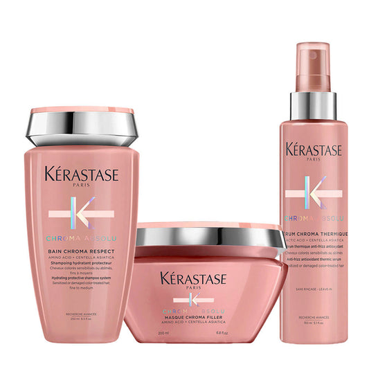Kerastase Chroma Absolu: Shampoo, Maschera e Siero per Capelli Colorati