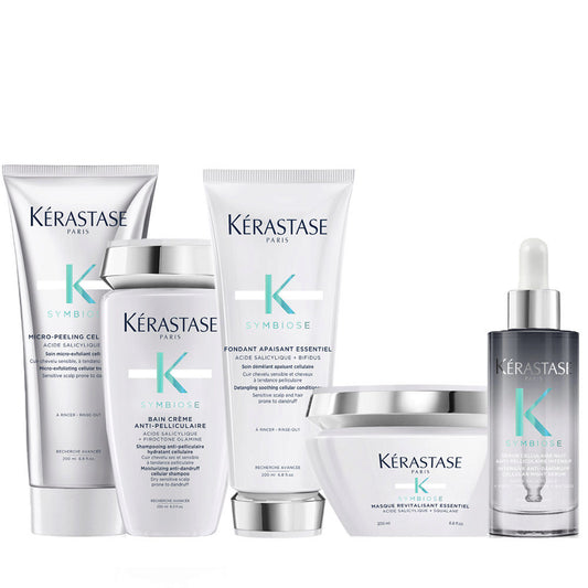 Kerastase Symbiose: Peeling, Shampoo, Conditioner, Masque & Serum Bundle