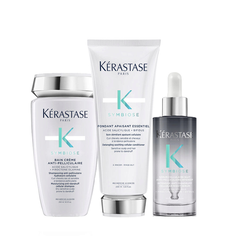 Kérastase Symbiose Kit Shampoo, Balsamo e Siero Anti-Forfora