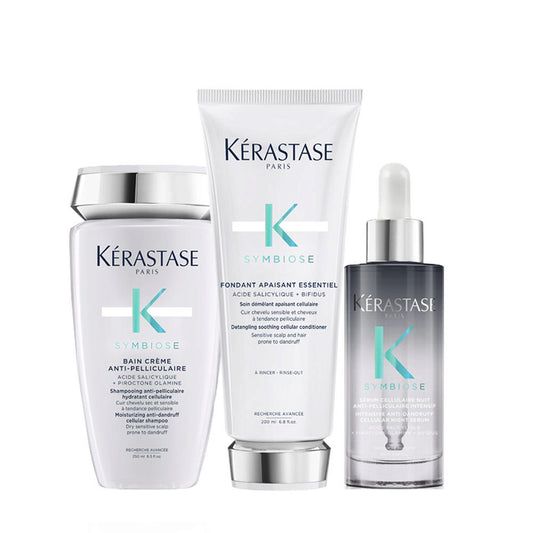Kérastase Symbiose Kit Shampoo, Balsamo e Siero Anti-Forfora