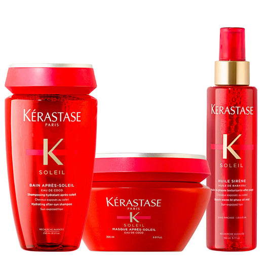 Kerastase Soleil Kit Estate: Shampoo, Maschera e Olio Protettivi
