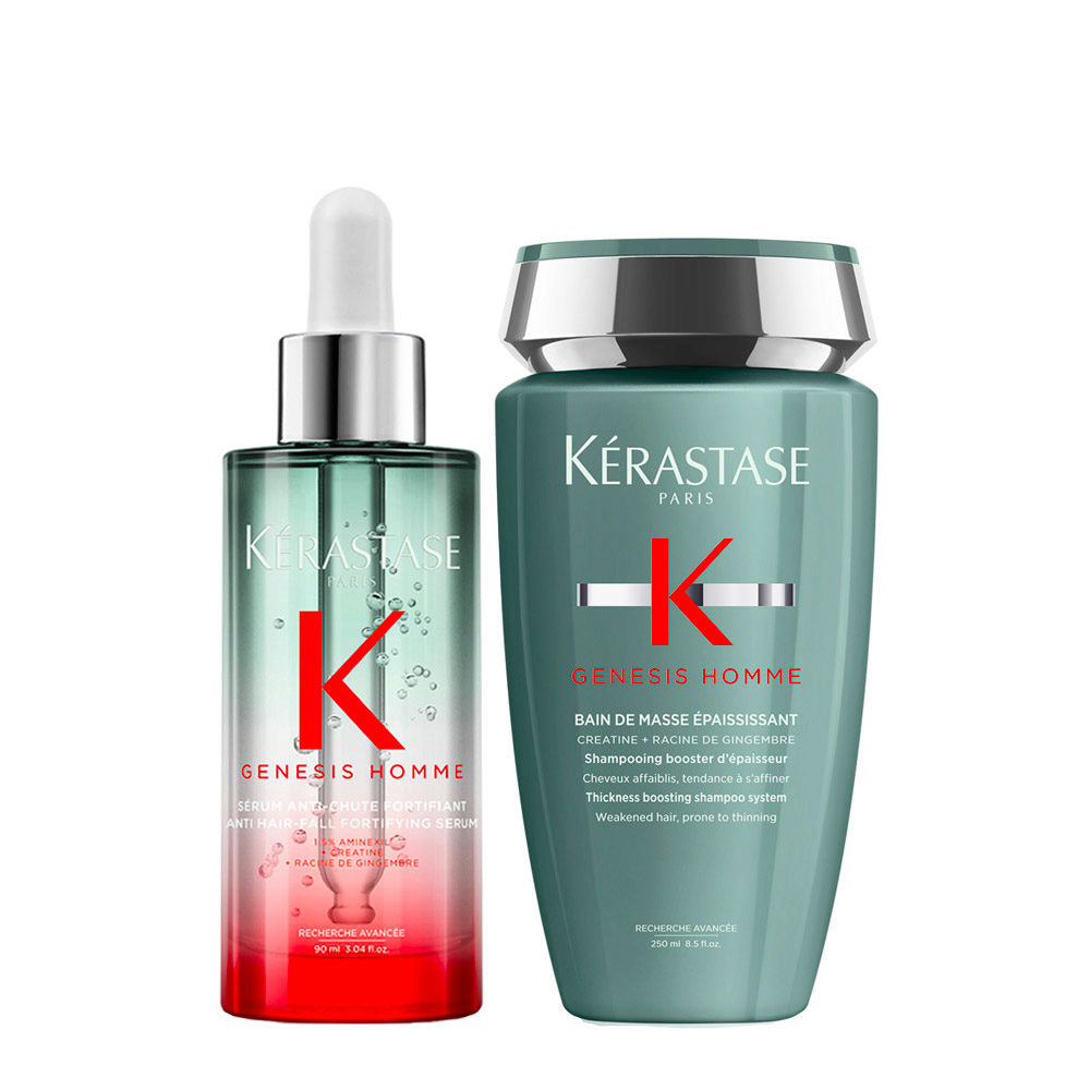 Kerastase Genesis Homme: Siero Anti-Caduta & Shampoo Ispessente per Uomo