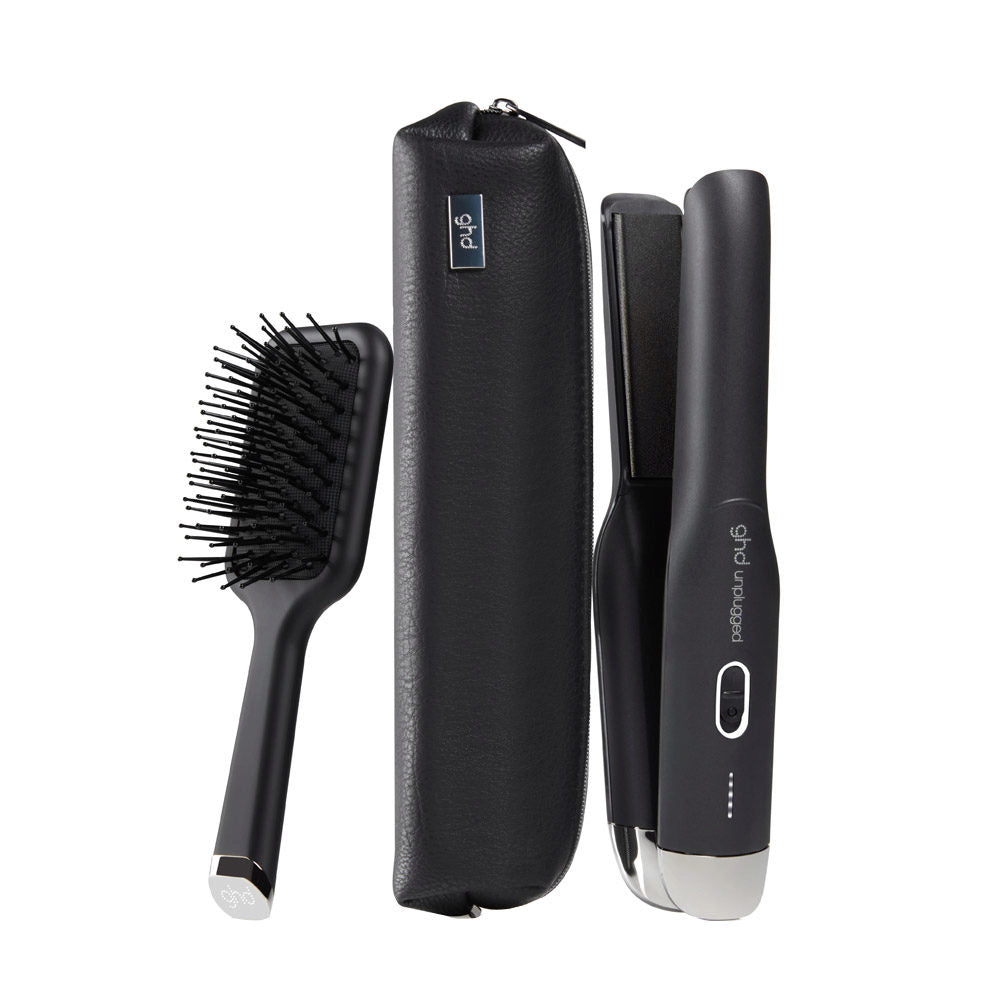 Ghd Unplugged Gift Set 2023 Piastra Senza Fili con Spazzola