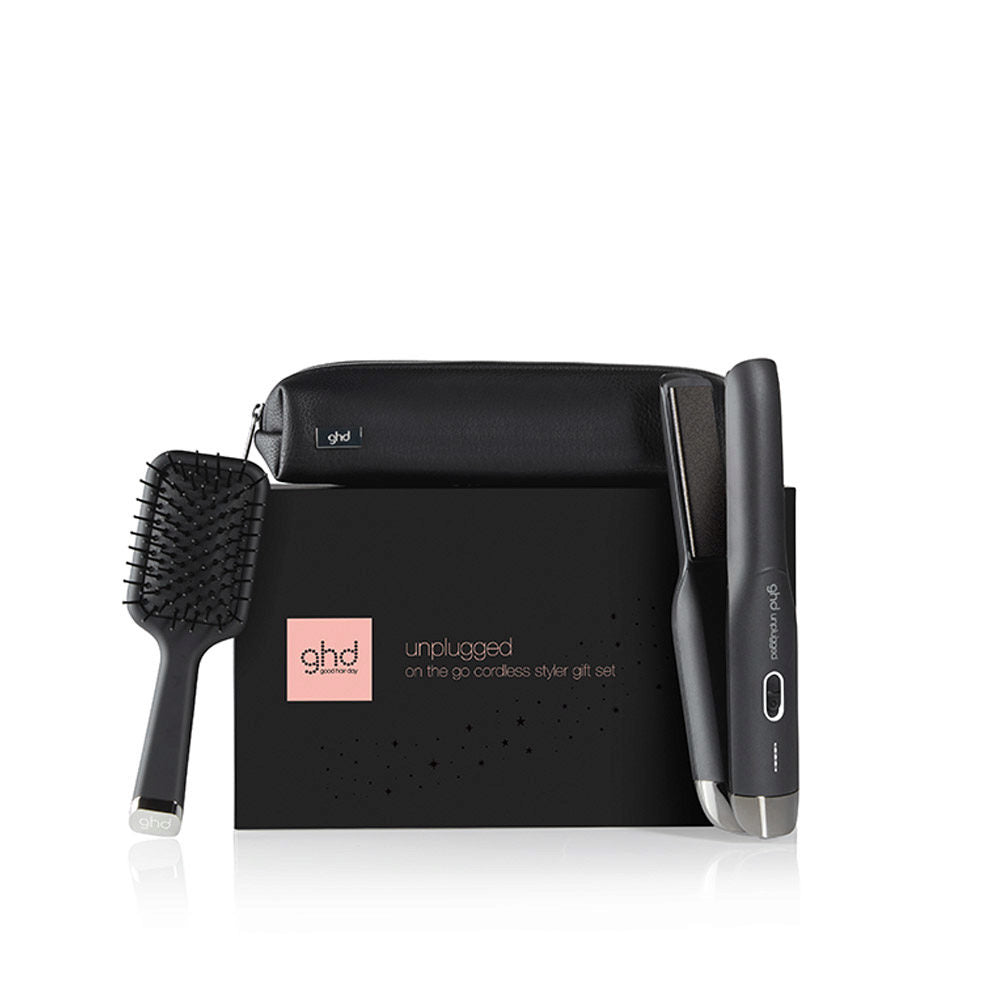 Ghd Unplugged Gift Set 2023 Piastra Senza Fili con Spazzola