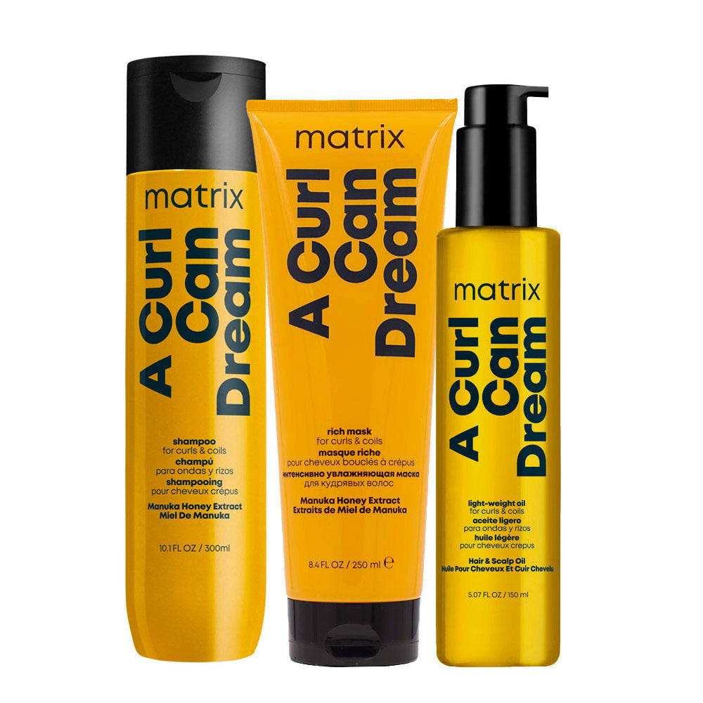 Matrix A Curl Can Dream Set Shampoo, Maschera e Olio