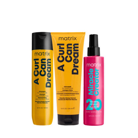 Matrix A Curl Can Dream Set Shampoo, Maschera e Olio