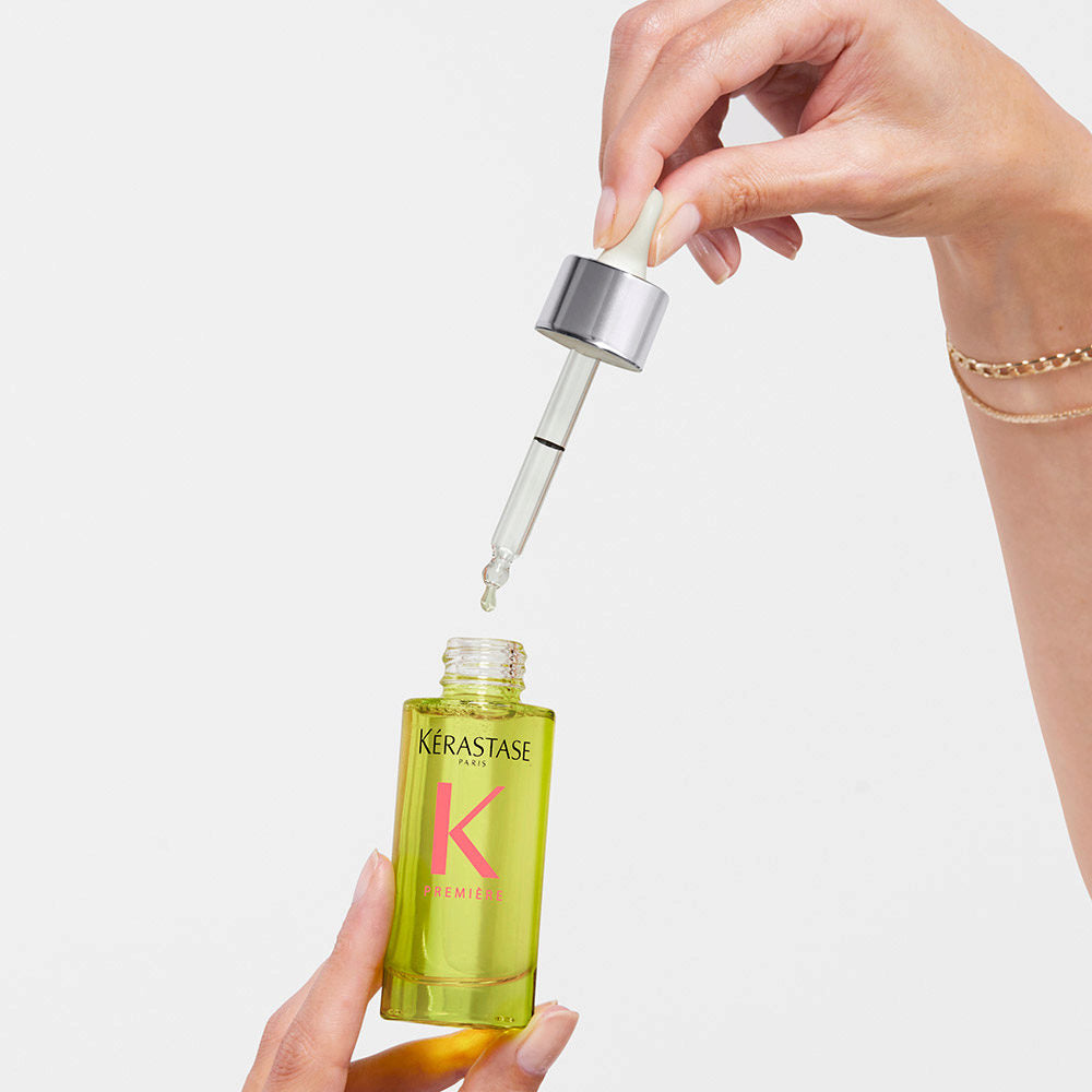 Kerastase Première Kit: Shampoo, Balsamo, Maschera e Olio Riparatori Decalcificanti